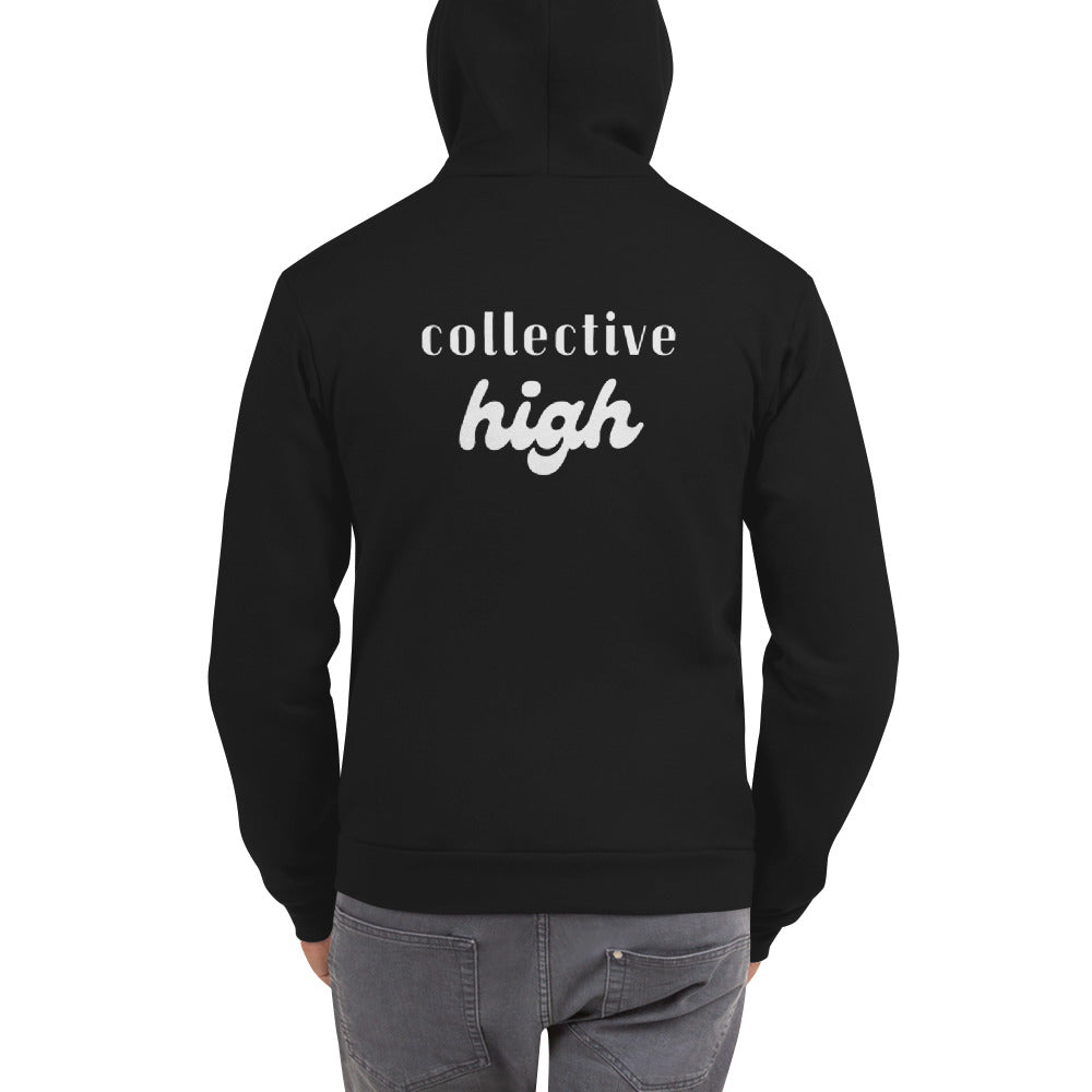 Collective High Front Zip Up Hoodie